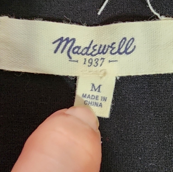 Madewell Raw Hem Silhouette Tank Dress w/ pockets - Picture 6 of 7